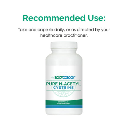 Rootcology by Dr. Izabella Wentz | Pure N-Acetyl Cysteine | (NAC) 900mg | 120 Capsules