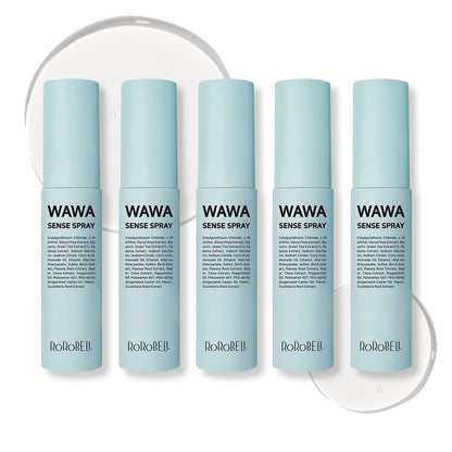 ROROBELL Wawa Sense Spray – Oral Care Mouth Freshener Pack of 5 (1/3 Fl Oz)