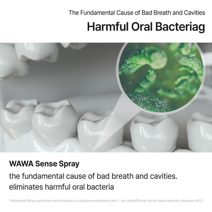 ROROBELL Wawa Sense Spray – Oral Care Mouth Freshener Pack of 5 (1/3 Fl Oz)