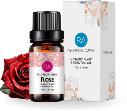 Rose Essential Oil 10ml – Pure Organic Bulgarian Rose for Diffuser