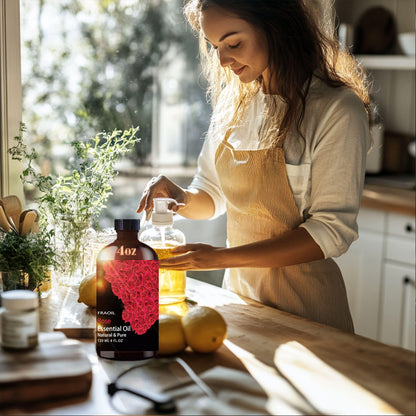 Rose Essential Oil 4 oz (120 ml) for Diffuser & DIY – FRAOIL