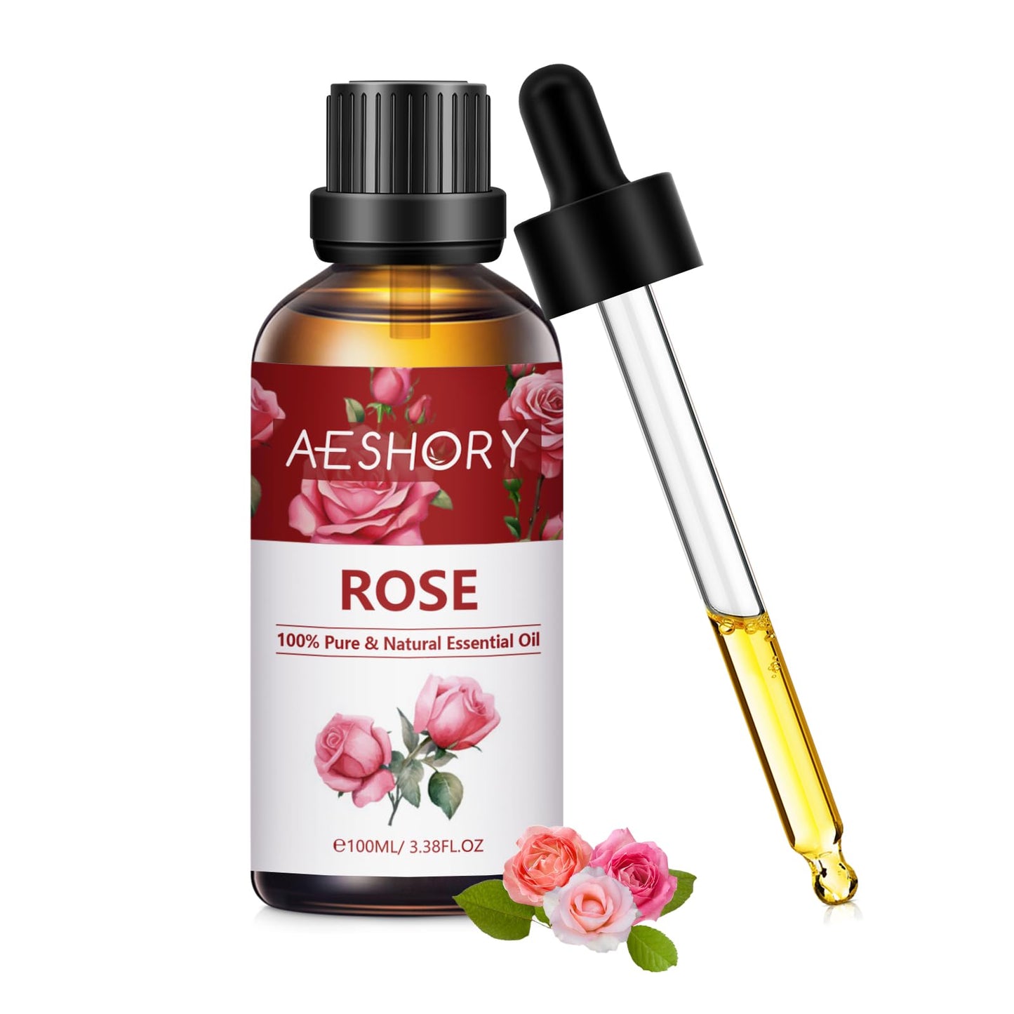 Rose Essential Oils 100ml | Aromatherapy for Diffusers, Massage, Soap & Candle Making