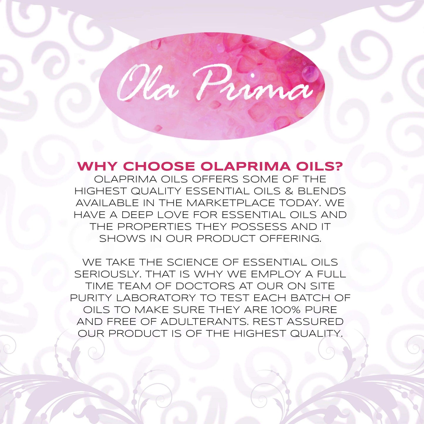 Ola Prima Rose Geranium Essential Oil - 16oz Therapeutic Grade for Aromatherapy, Skincare & Relaxation