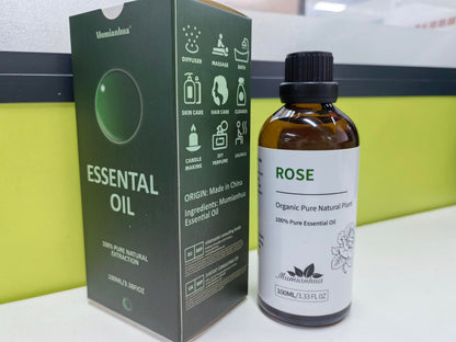 Pure Rose Essential Oil for Bedtime Serenity & Relaxation (3.38 fl oz) – Pillow Mist & Skincare