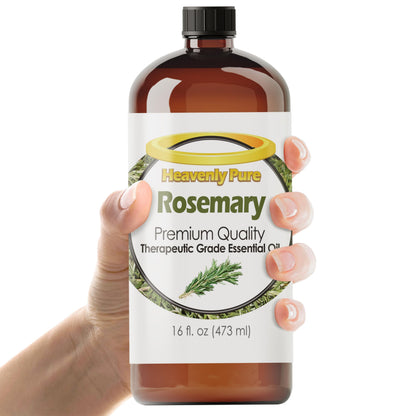 Heavenly Pure Rosemary Essential Oil 16 oz – Diffuser, Hair & Body Care