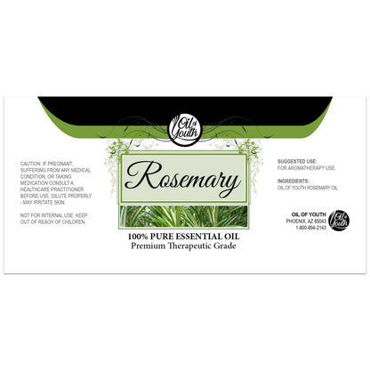 Oil of Youth 8oz Rosemary Essential Oil Bulk - Premium-Grade