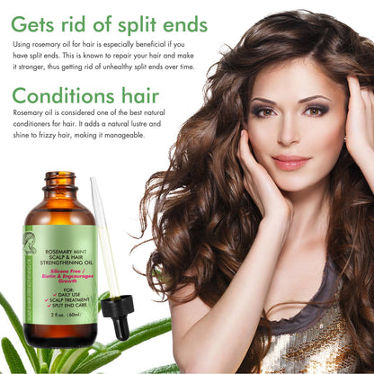 Rosemary Oil for Hair Growth - Pure Rosemary Essential Oil for Scalp Nourishment