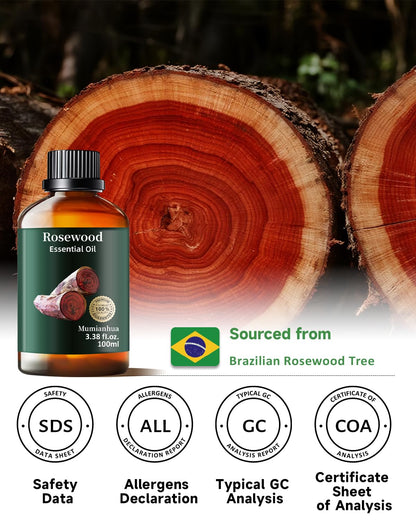 Rosewood Essential Oil – Outdoor Shield & Protective Barrier (3.38 Fl Oz)
