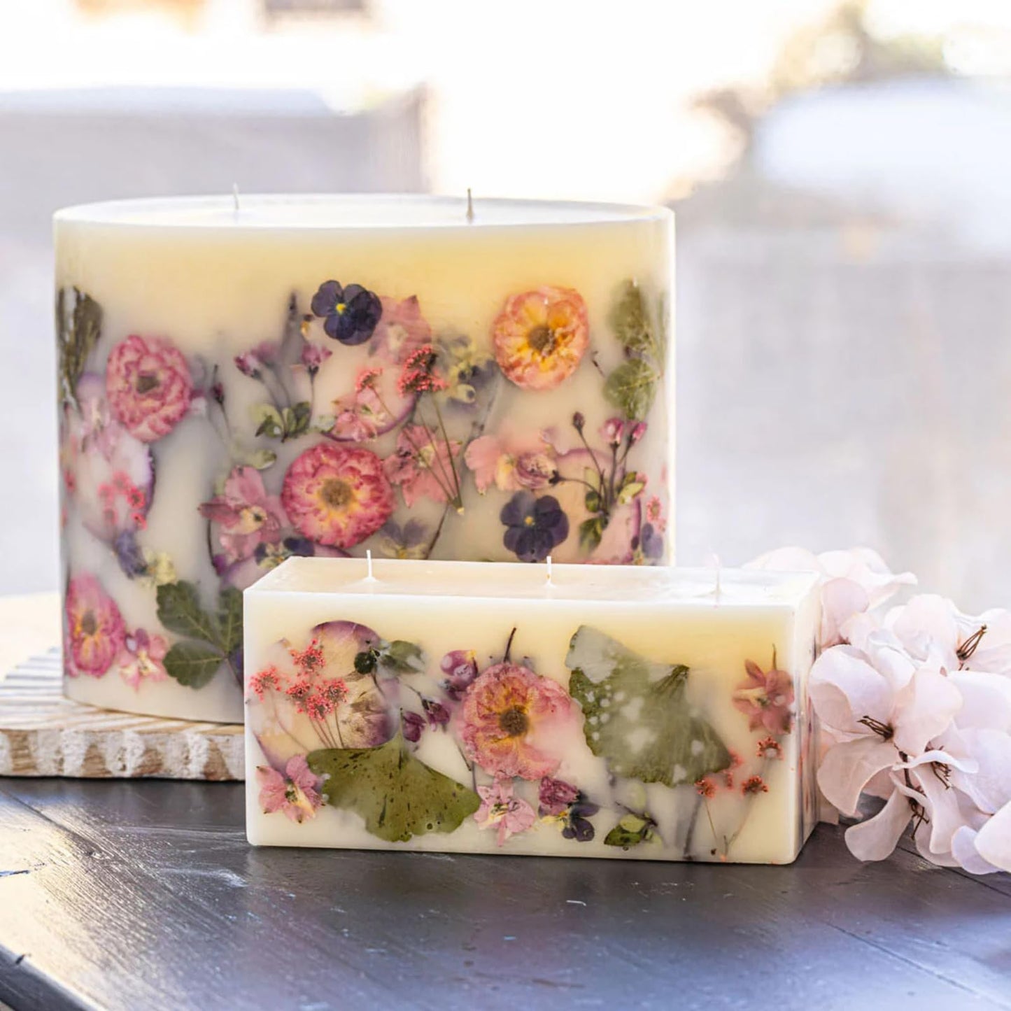 Rosy Rings Blushing Rosewood Brick Candle | Aromatherapy, 160 Hr Burn Time, Luxury Home Fragrance