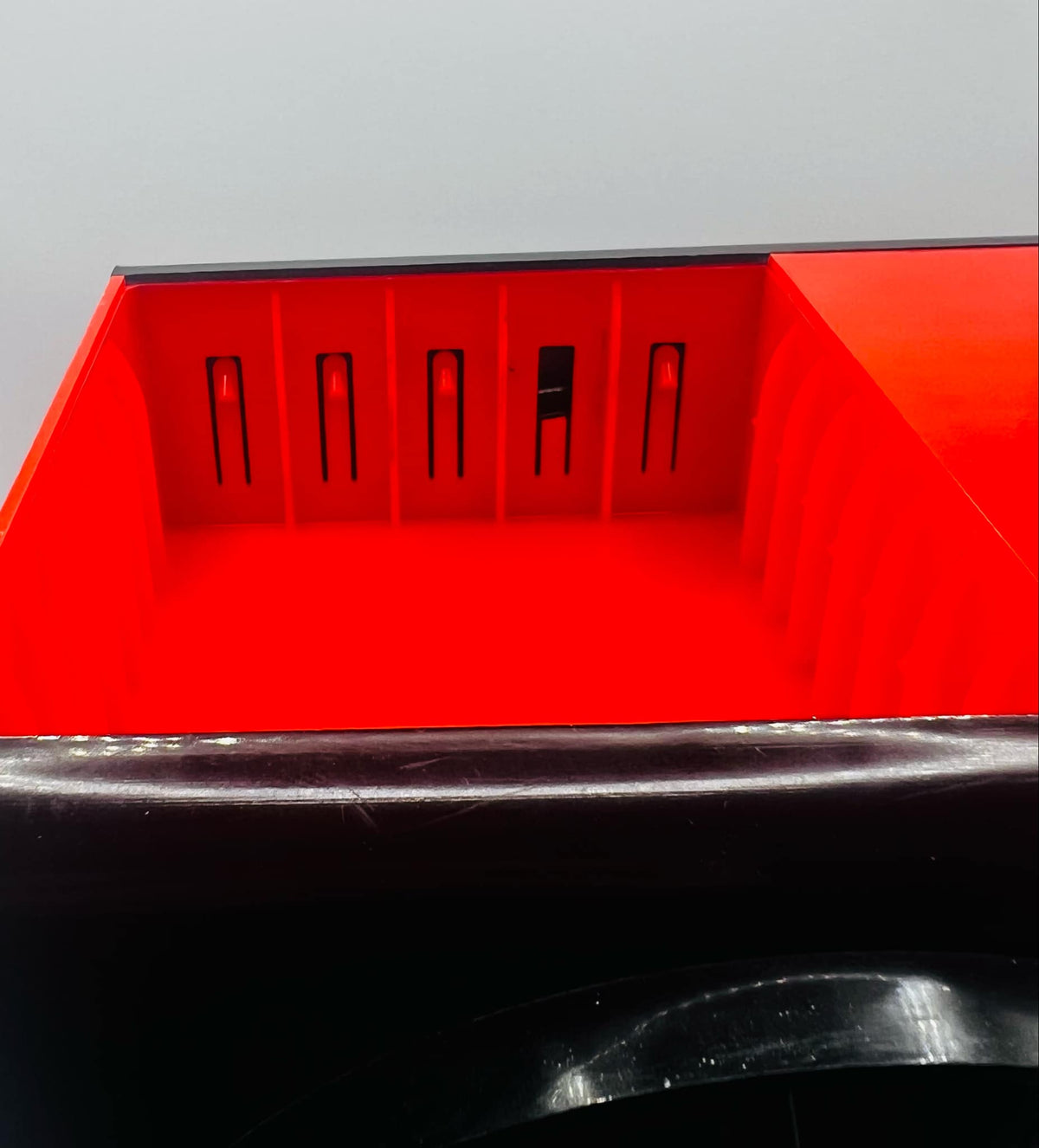 Retro Red Rotating Audio Cassette Holder