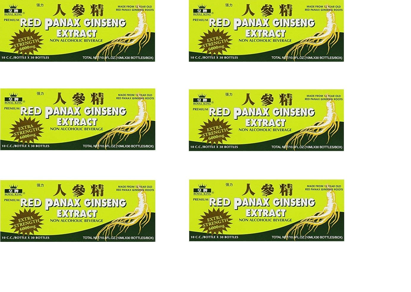 Royal King Red Panax Ginseng 6000mg - 6 Pack