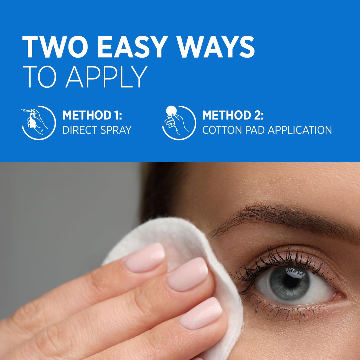 RoyceDerm Stye Eye Spray – Gentle HOCl Eyelid Cleaner with 30 Dry Wipes | No-Rinse Daily Eye Care (3.4 fl oz)