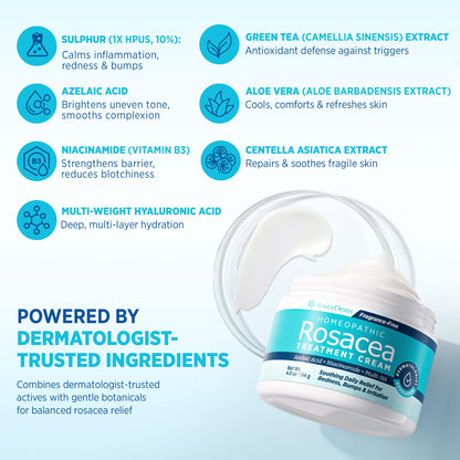 Roycederm Rosacea Treatment with Azelaic Acid – Redness Relief & Corrector for Sensitive Skin