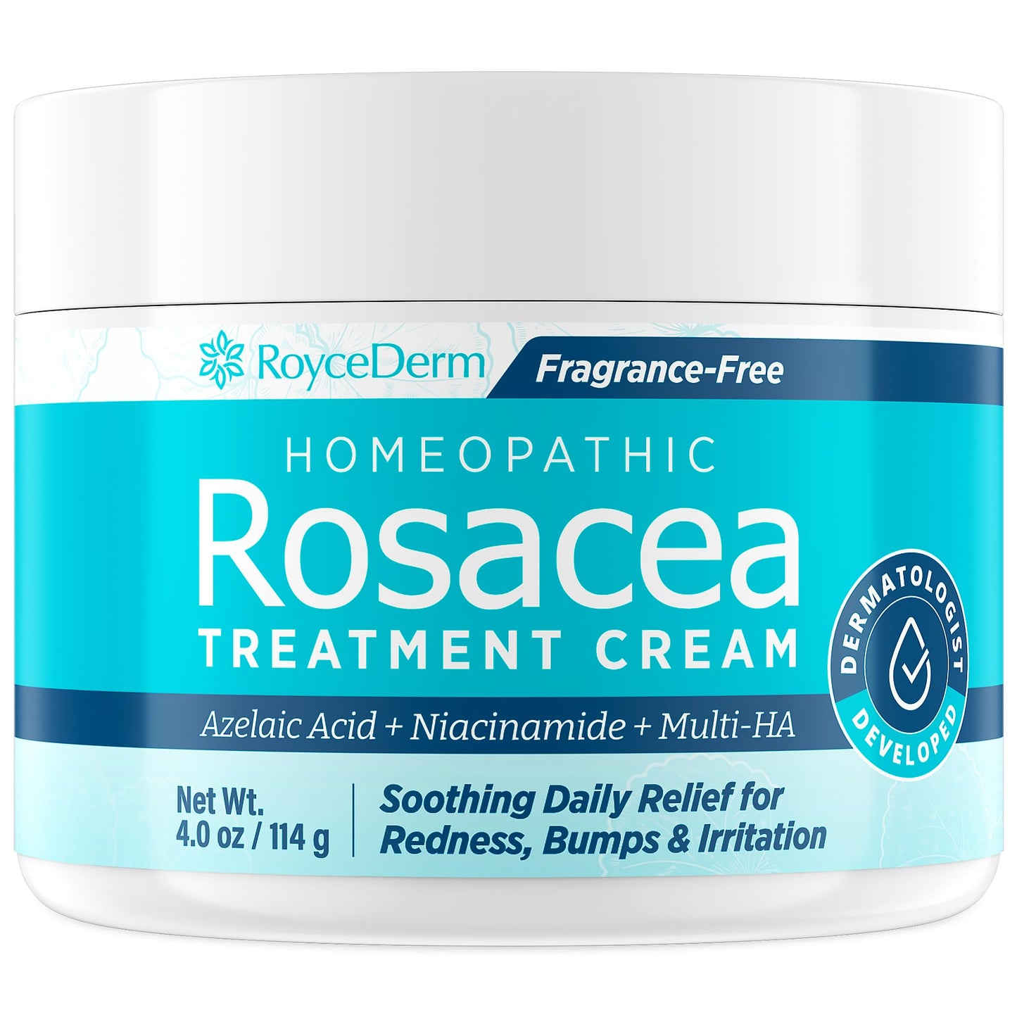 Roycederm Rosacea Treatment with Azelaic Acid – Redness Relief & Corrector for Sensitive Skin