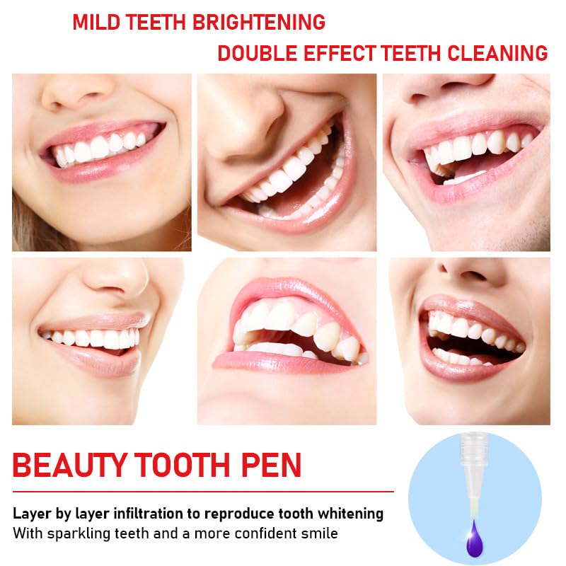 7D Brighten Tooth Whitening Pen – 5% Hydrogen Peroxide Snow Formula