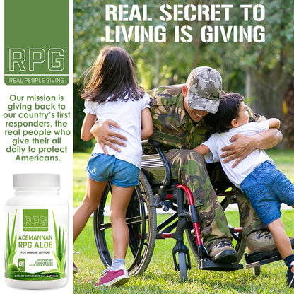 RPG Acemannan Aloe Vera Capsules - Immune & Gut Support | 60 x 250 mg
