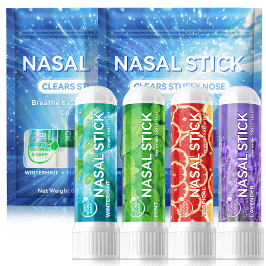 Ruduwu Nasal Stick 8 Pack — Natural Inhaler for Quick Congestion Relief, Energy Boost & Daily Relaxation