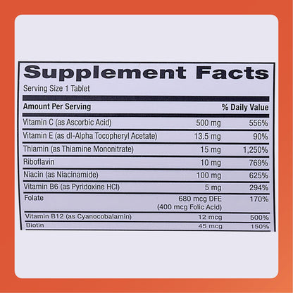 Rugby Multivitamin with Zinc Stress Formula - 60 Tablets