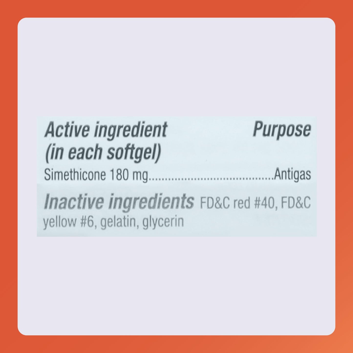 Rugby Ultra Strength Simethicone Gas Relief 180 mg – 60 Softgels (4 Pack) for Adults