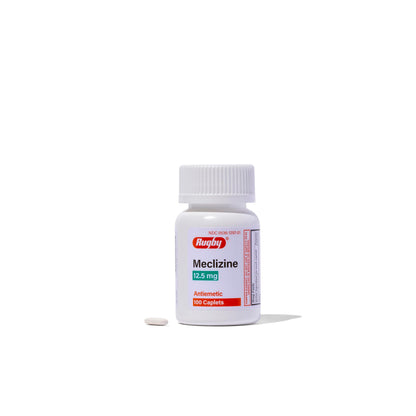 Rugby Meclizine 12.5 mg Caplets - Motion Sickness Relief, 100 Count | Rugby Laboratories