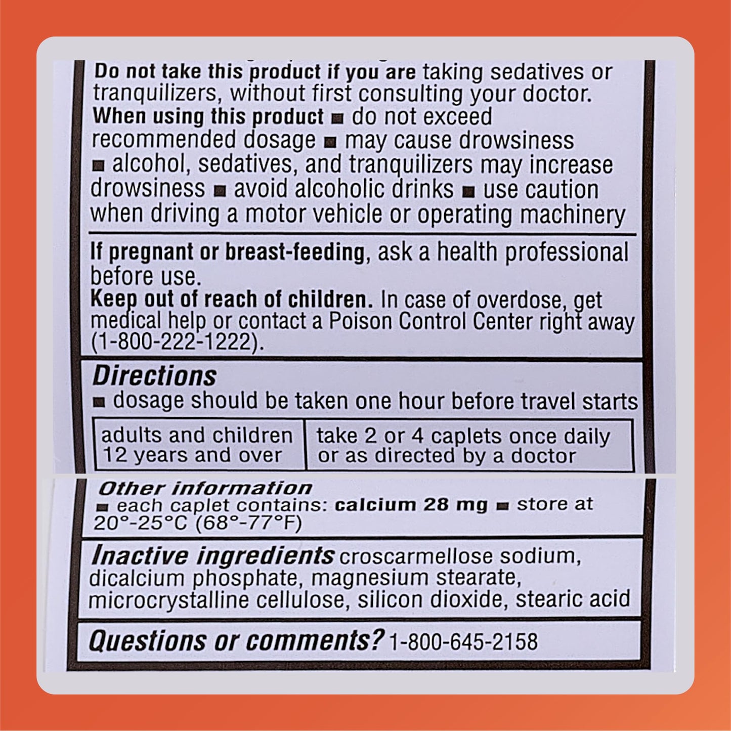 Rugby Meclizine 12.5 mg Caplets - Motion Sickness Relief, 100 Count | Rugby Laboratories