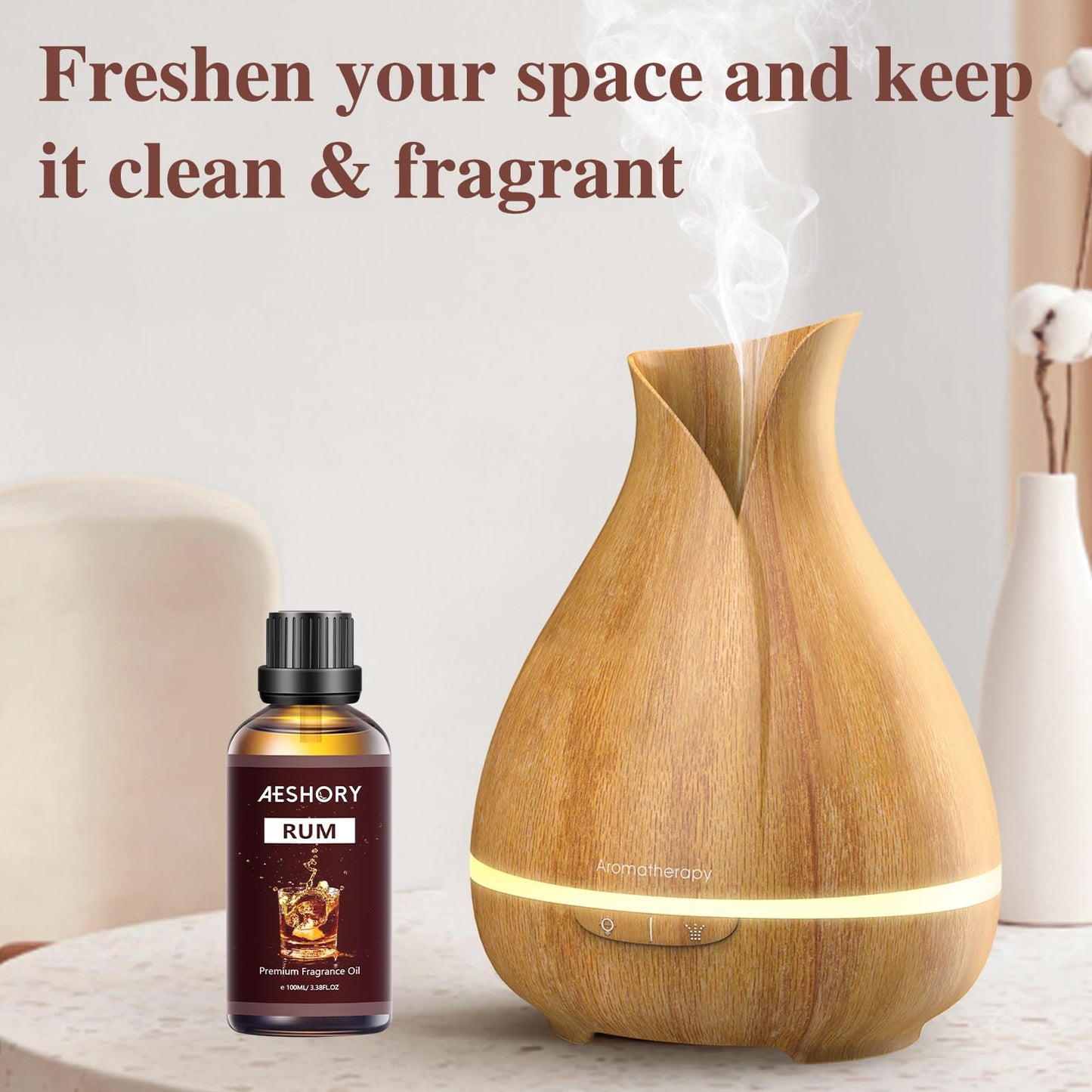 Rum Fragrance Oil 100ml (3.38 FL OZ) – Aromatherapy Diffuser Oil, Massage & Soap & Candle Making