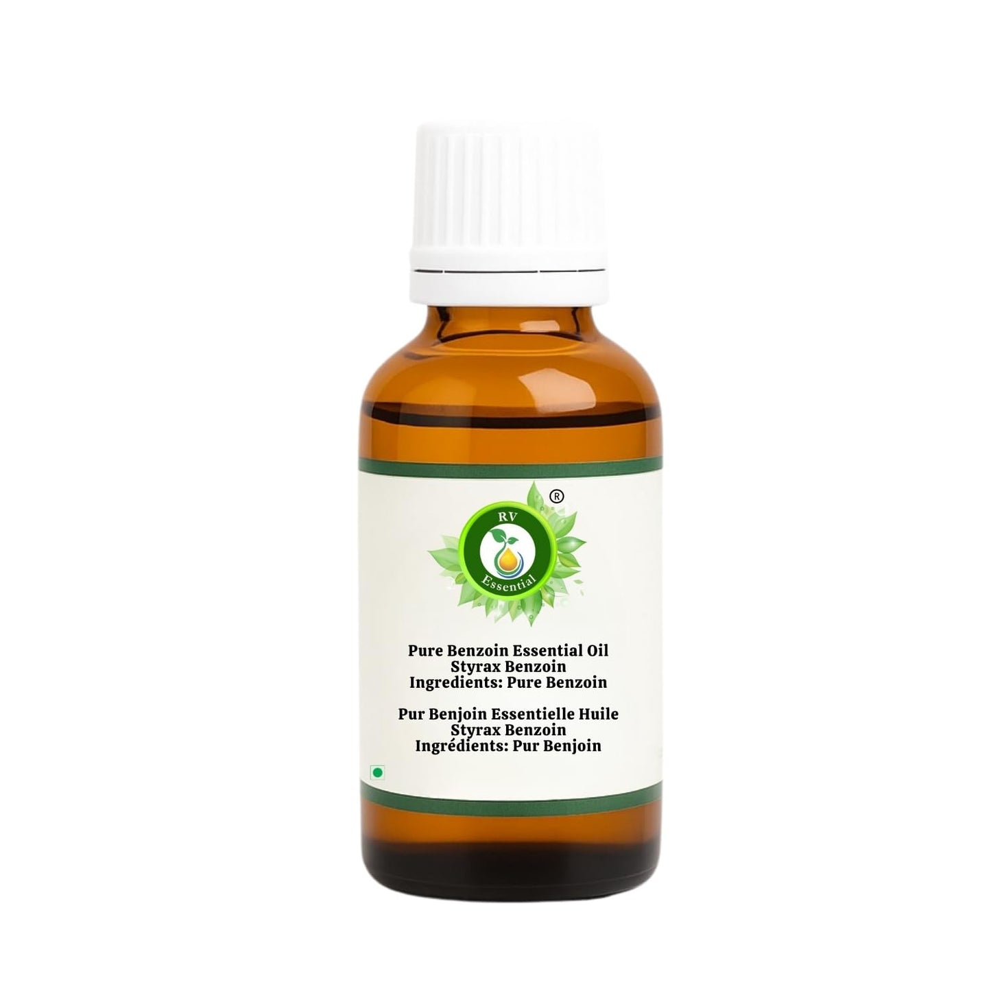 R V Essential Pure Benzoin Essential Oil 10ml | 100% Pure & Natural, Steam Distilled