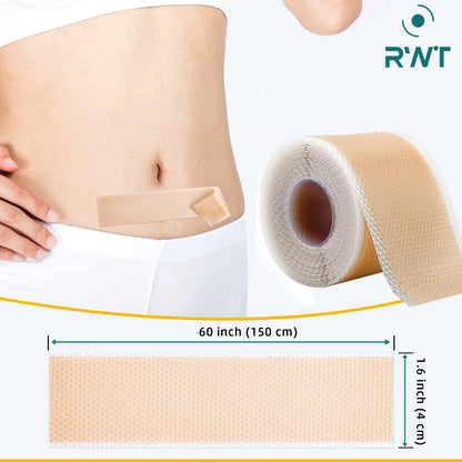 RWT Silicone Scar Sheets – 60 inch x 1.6 inch Roll for Surgical Scars