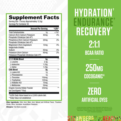 RYSE BCAA EAA Powder – Strawberry Pineapple | 30 Servings