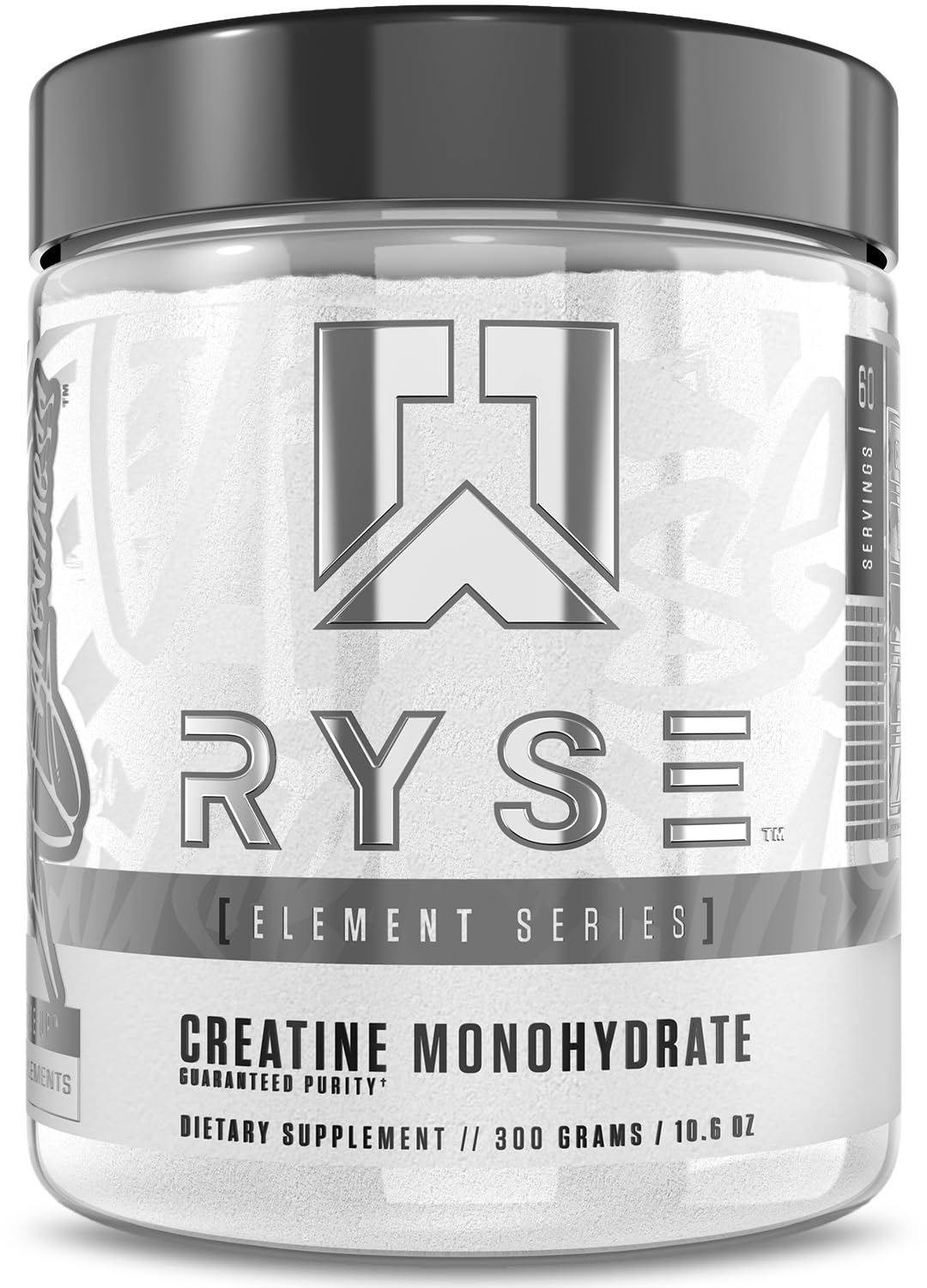 RYSE Creatine Monohydrate Powder - Unflavored | Lean Muscle Growth, Strength & Endurance | 60 Servings