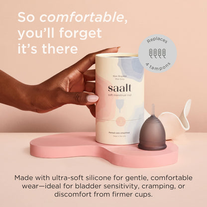 Saalt Soft Menstrual Cup – Reusable, Comfortable, Leak-Free Protection Up to 12 Hours