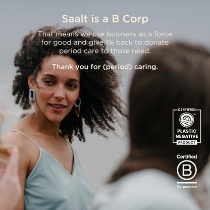 Saalt Soft Menstrual Cup – Reusable, Comfortable Leak-Free Protection (Regular, Mountain Iris)
