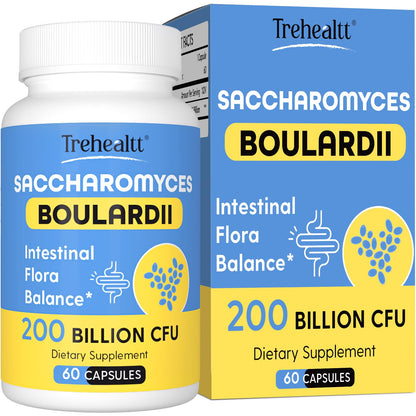 Saccharomyces boulardii Probiotic 200B CFUs – Digestive & Immune Health
