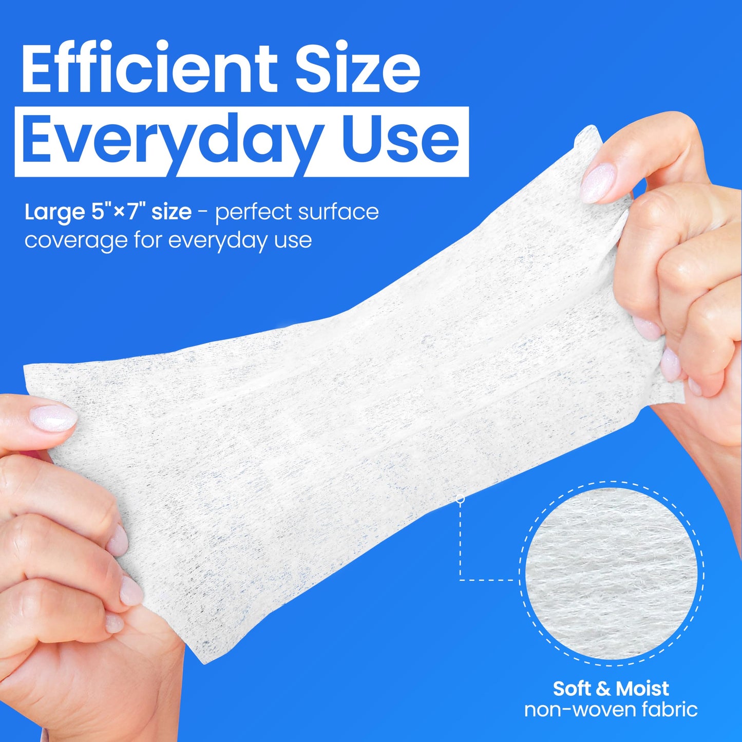 Safe n’ Simple Adhesive Remover Wipes – No Sting, Alcohol-Free, 50 Large 5x7