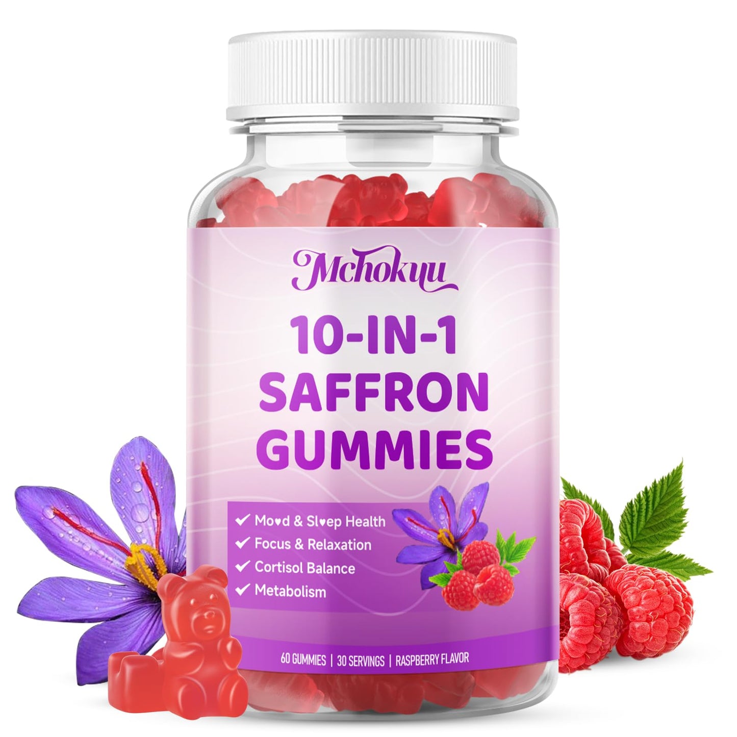 Saffron Gummies for Kids & Adults – Vision, Focus & Stress Support