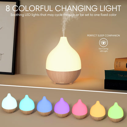 SAL KING Essential Oil Diffuser Set (2x 100ml) – Auto Shut-Off, Ultrasonic Diffusers, Warm White Lights