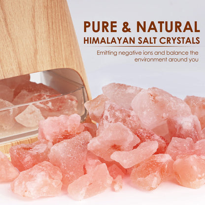 SALKING 2-in-1 Himalayan Salt Lamp & Essential Oil Diffuser – 150ml, Auto Off