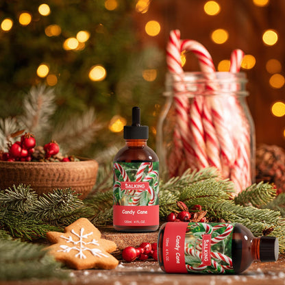 SALKING Candy Cane Fragrance Oil 120ml | Premium Diffuser, Candle & Soap Making Essential Oil