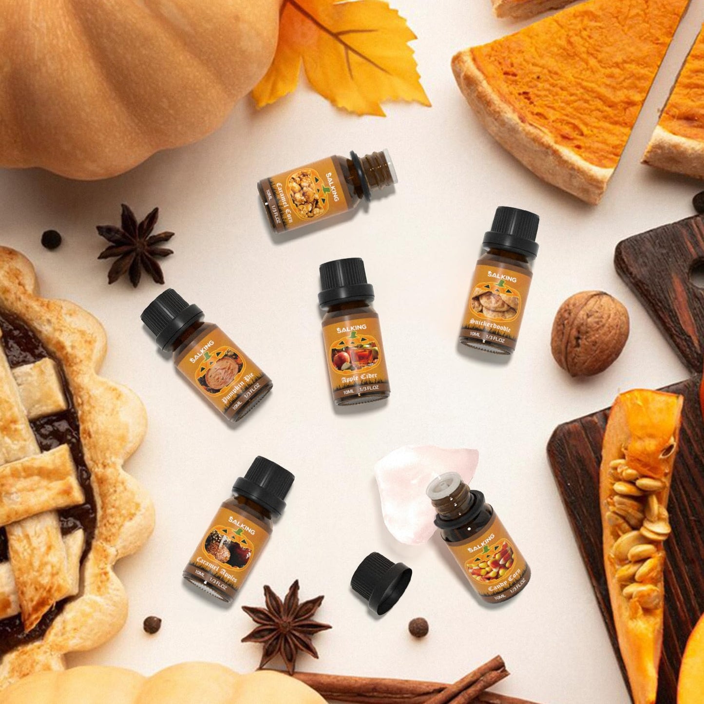 SALKING Halloween Fragrance Oils Gift Set | Premium Diffuser & Soap Making Oils