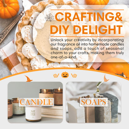 SALKING Pumpkin Pie Fragrance Oil 120ml | Premium Essential Oils for Candles