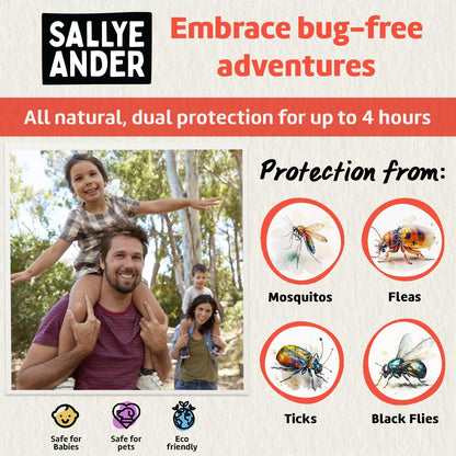 SALLYEANDER No Bite Me — All-Natural Bug Repellent & After-Bite Cream, 2 oz