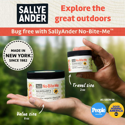 SALLYEANDER No Bite Me — All-Natural Bug Repellent & After-Bite Cream, 2 oz