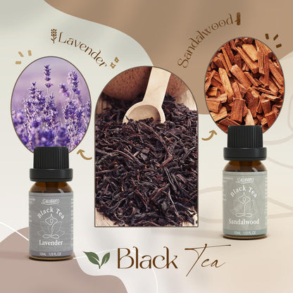 SALUBRITO Zen Fragrance Oil Set – Tea Essential Oils for Diffuser, Candle & Soap Making