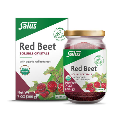 Salus Red Beet Crystals - Organic Beet Root Powder Superfood, 7 oz | Vitamin C, Folate, Magnesium & Potassium