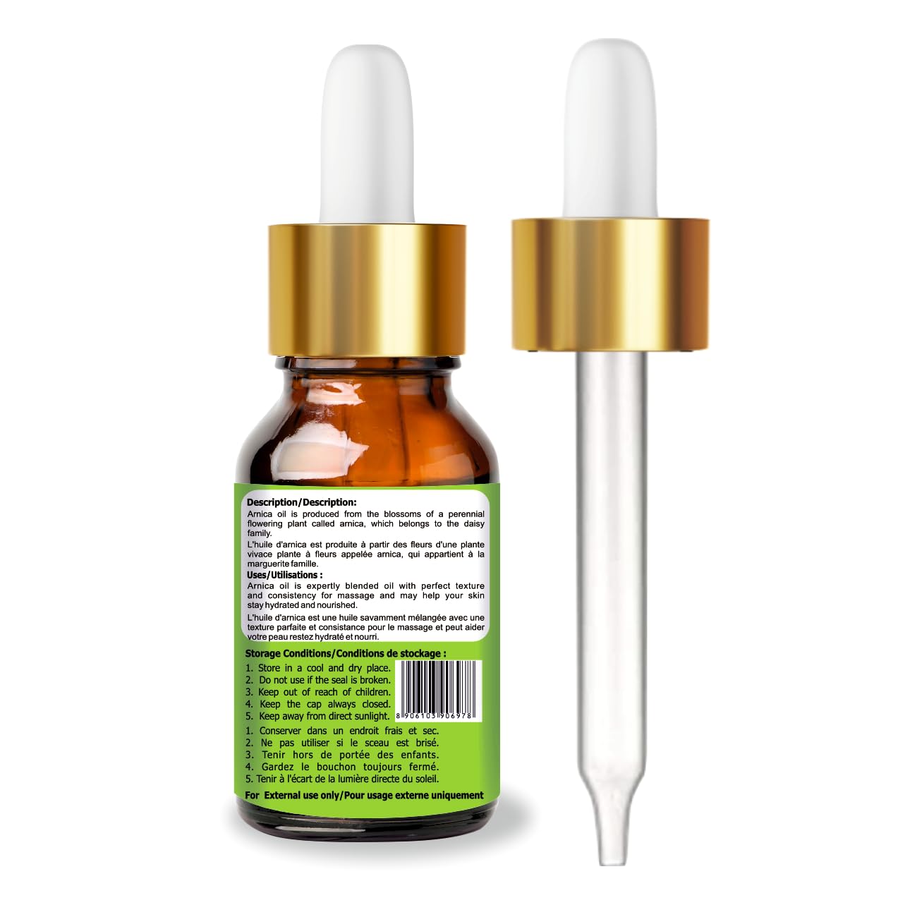 Salvia Arnica Essential Oil 30 ml | Pure Arnica Montana, Steam-Distilled
