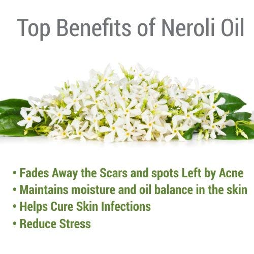 Salvia Neroli Oil 15ml – Pure Undiluted Neroli Essential Oil in Amber Dropper Bottle