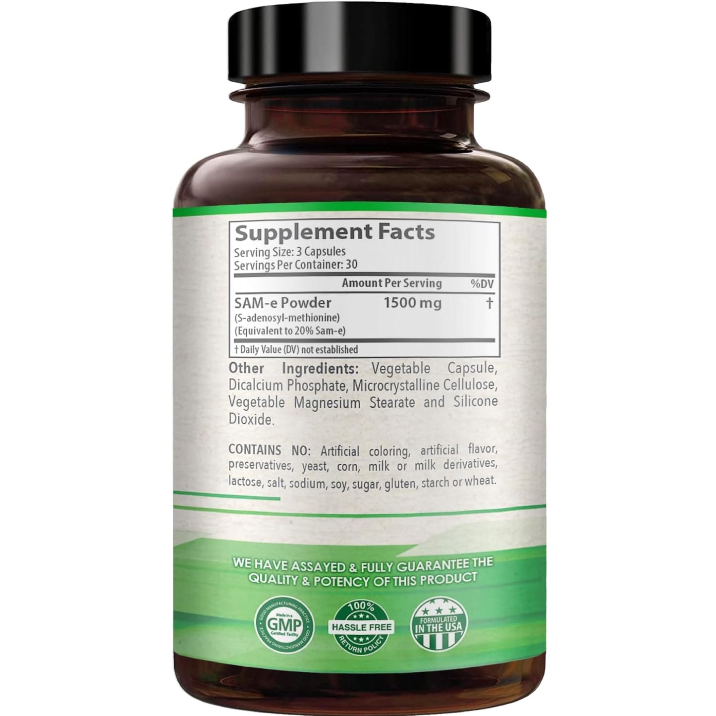 HealthyWayRx 1500mg SAM-e Supplement | High-Absorption S-Adenosyl-L-Methionine (90 Count)