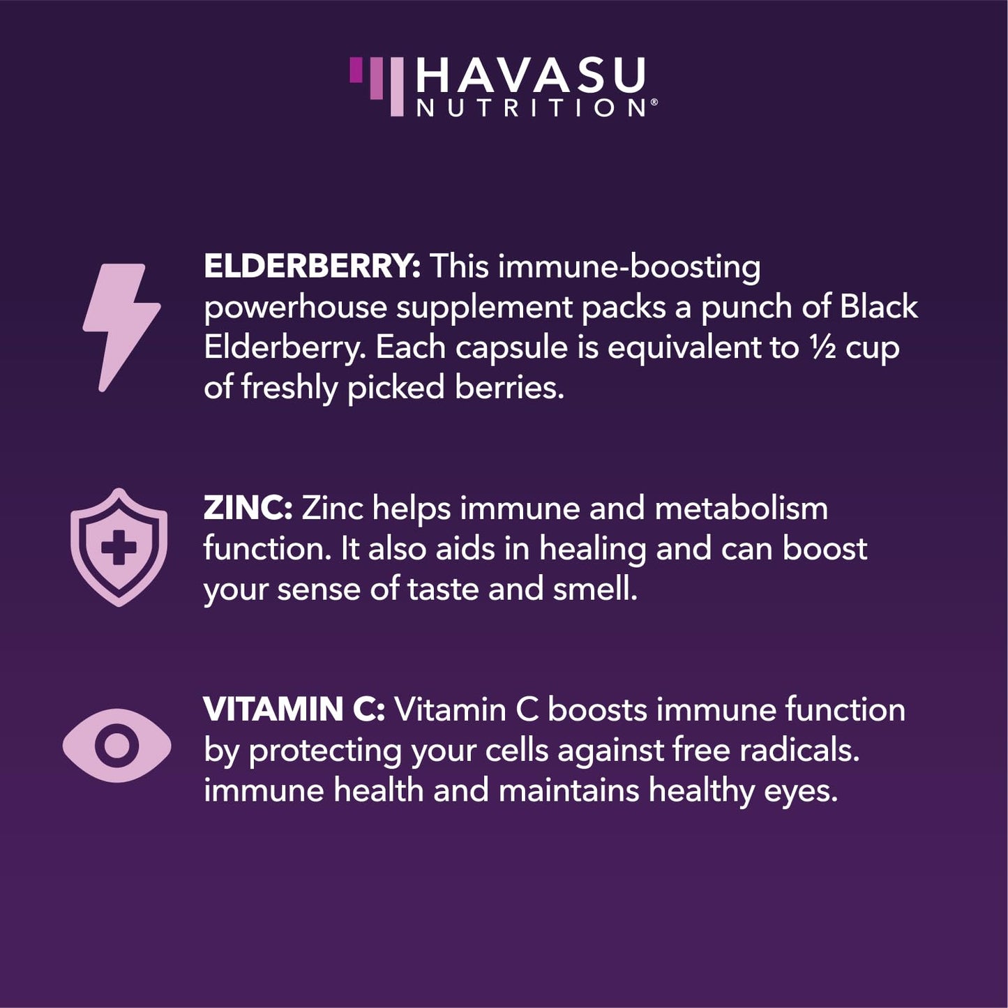 Sambucus Black Elderberry Capsules - Immune Support (400mg) - 60 Count - Vegetarian-Friendly, Non-GMO, Unflavored