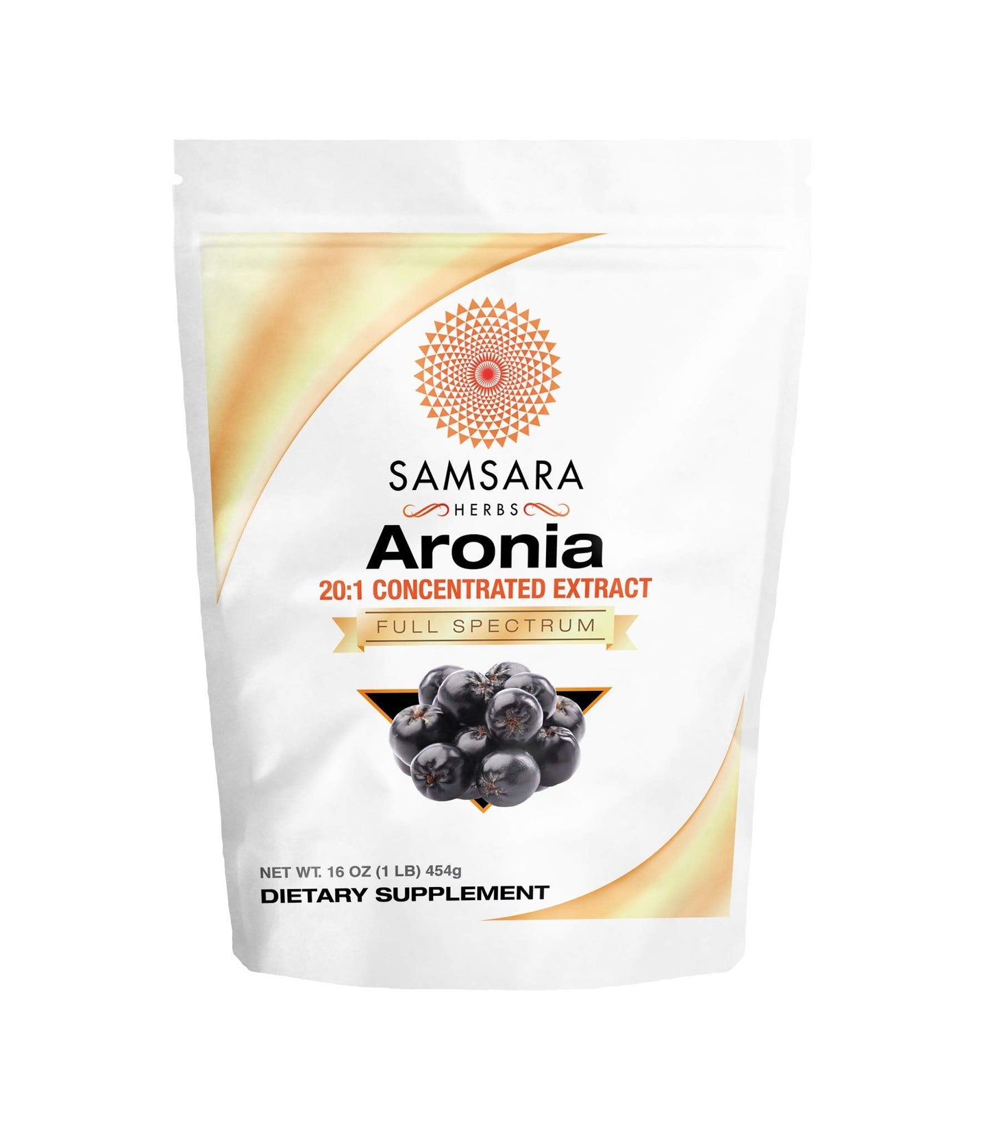 Samsara Herbs Aronia Berry 20:1 Extract Powder (16oz/454g) – Antioxidant & High ORAC