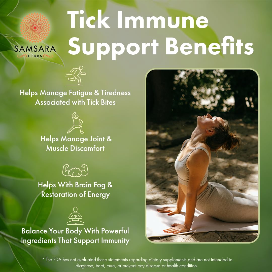 Samsara Herbs Tick Immune Support - 240 Capsules (Japanese Knotweed & Cat's Claw)